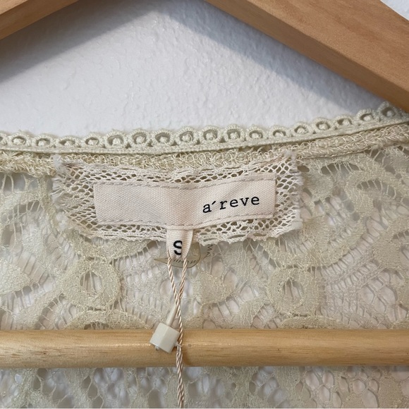 Anthropologie a’reve Sequin Lace Top Size Small NWT - Picture 5 of 7